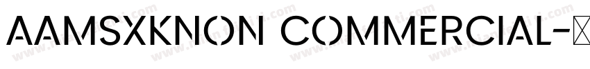 AaMSXKNon Commercial字体转换